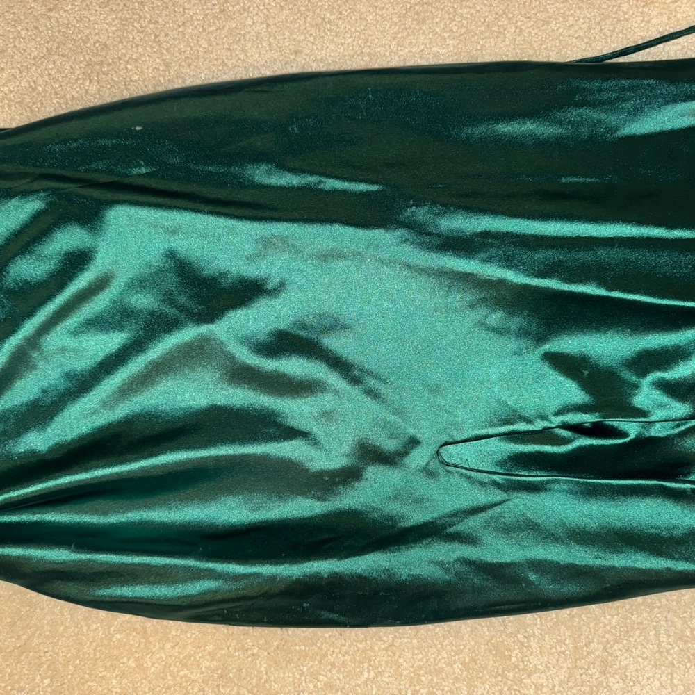 Alamour The Label Green Slit Maxi Dress - Picture 10 of 13